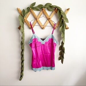 Shine New York Fuchsia Silk Cami​​​​